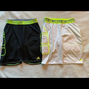 2 Pair Youth Girls Adidas Softball Sliding Shorts